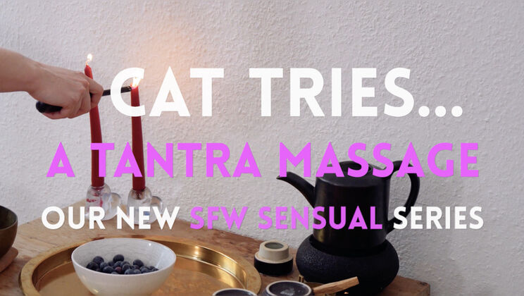 [Ersties] - Blindfolded Brunette Cat Gives Tantra Massage - Zora (Ersties) - Cat (Ersties) (Zora (Ersties), Cat (Ersties))