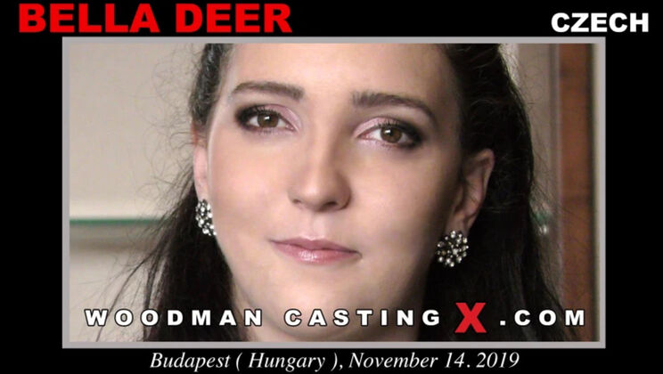 [WoodmanCasting] - Skinny Brunette Bella Deer Deepthroat & Pussy Licking - Bella Deer (Bella Deer)