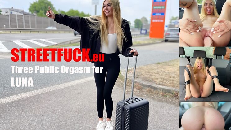 [StreetFuck] - Public Street Fuck and Triple Orgasms with Luna BBunny - Marcello Bravo - Luna Bbunny (Marcello Bravo, Luna Bbunny)