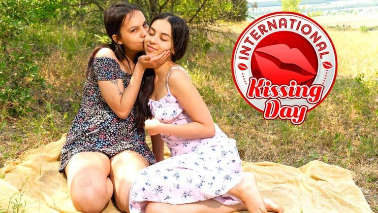 [ClubSweethearts] - 18+ Teens Kiss and Make Out Outdoors - Lolitta Moreau - Elina Sable (Lolitta Moreau, Elina Sable)