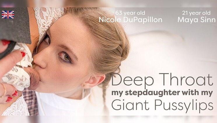 Nicole DuPapillon deepthroats stepdaughter Maya Sinn with huge wet pussy lips • premium epic • FapNest
