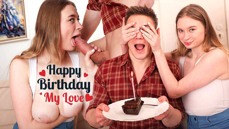 European Teen With Big Ass Gives Birthday Blowjob • special top • FapNest