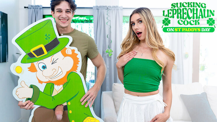 Skinny Blonde Deep Throat - St Paddy's Day Blowjob • rare premium • FapNest