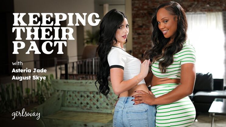 Girlsway Lesbian Pact: Big Ass Brunette & Ebony with Piercings • unique special • FapNest