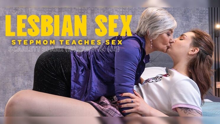 Arwen, a Hairy MILF, Teaches Teen Scarlett Everything About Lesbian Sex • top rare • FapNest